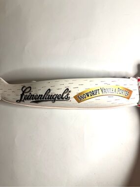 Leinenkugel Snowdrift Vanilla Porter Canoe Beer Tap Handle Vintage Tapper